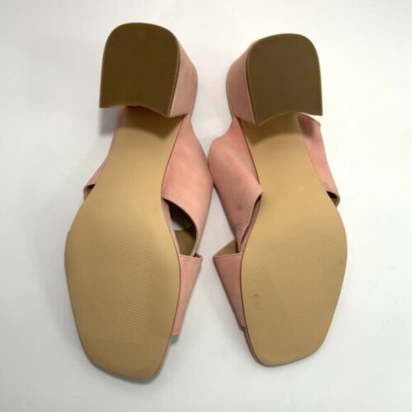 Nine West Pink Glimpse Criss Cross Strap Sandals Slip-on 9 - Picture 9 of 12